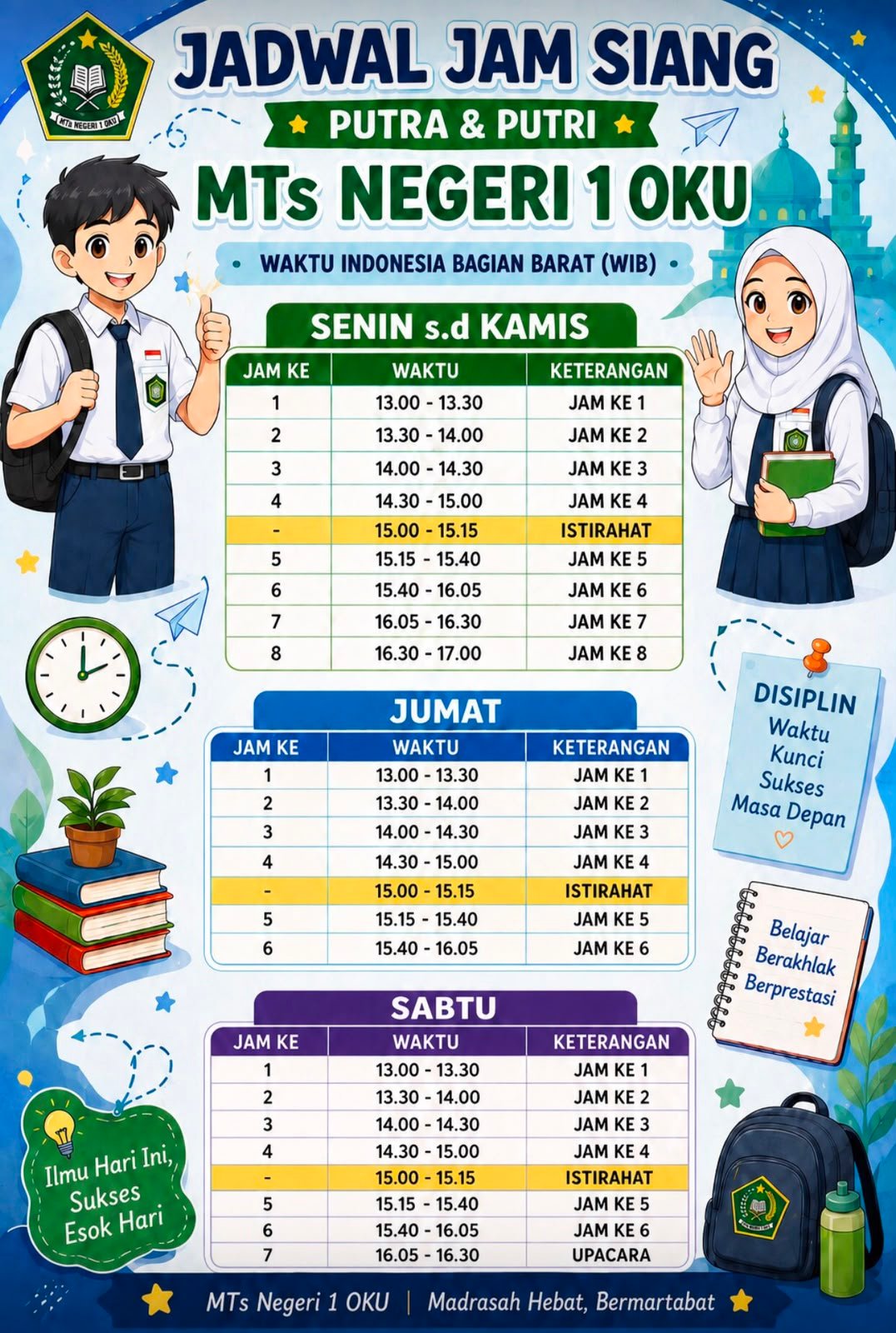 Jadwal Jam Siang