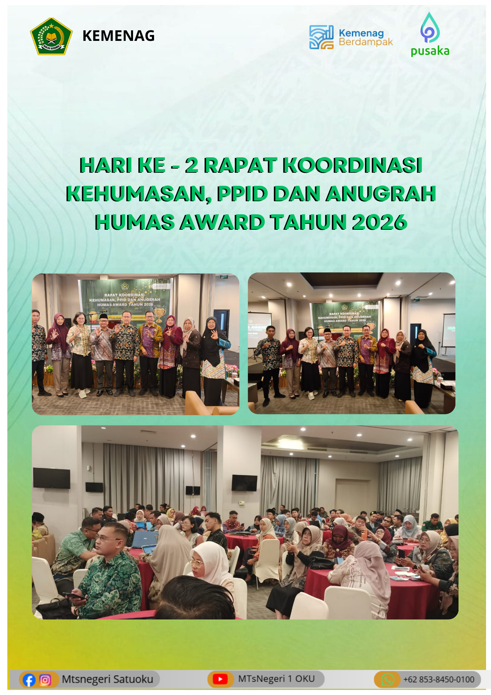 Rapat Koordinasi Hari Ke-2 Kehumasan, PPID, dan Anugerah Award 2026