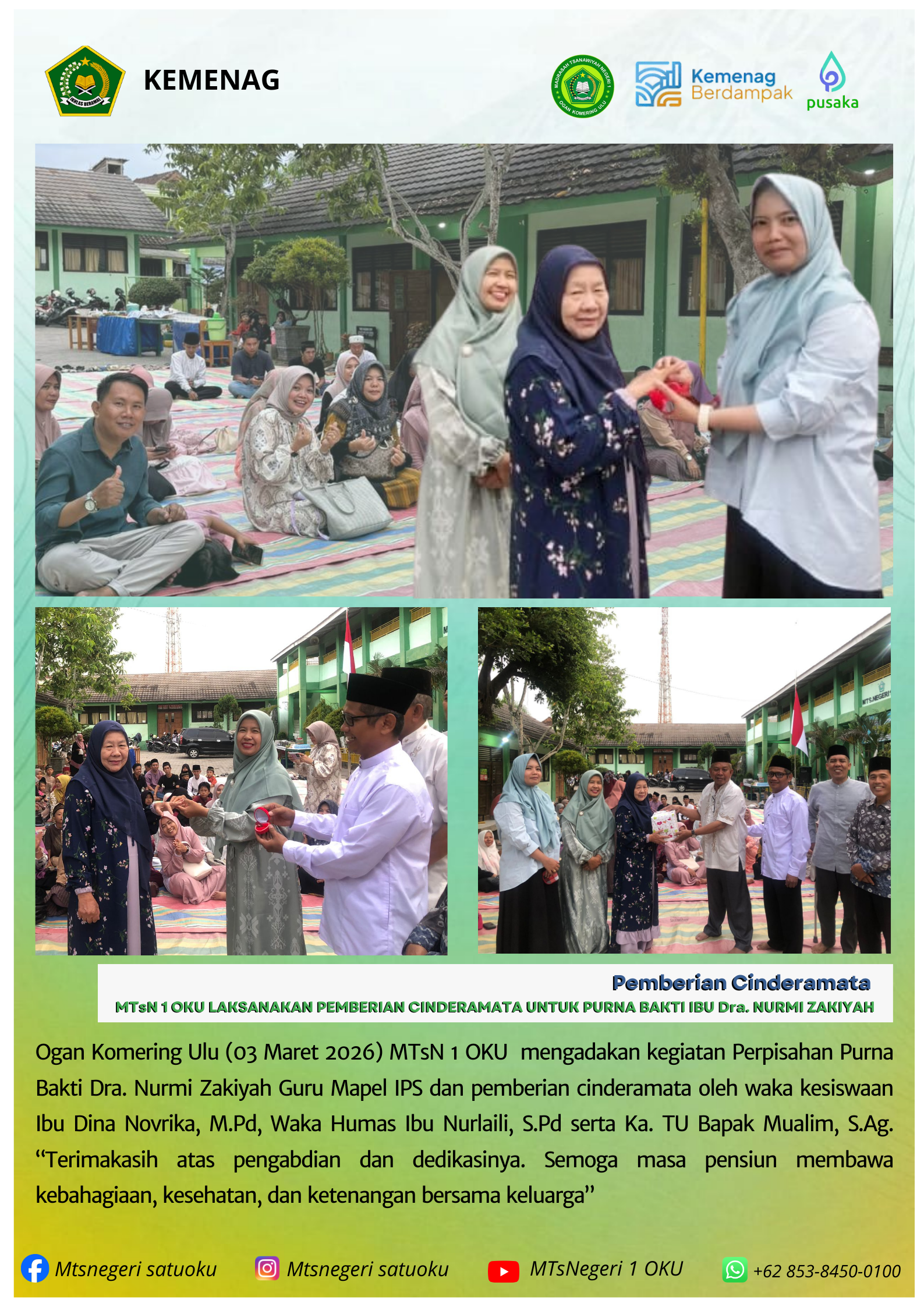 Pemberian Cinderamata