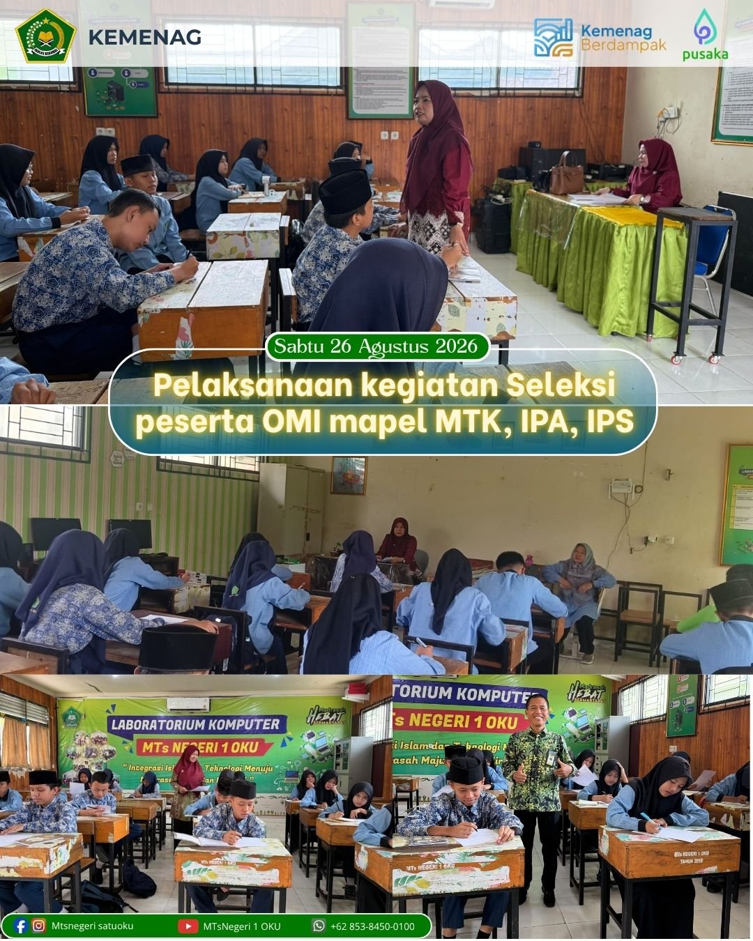Seleksi Peserta OMI Tingkat MTs