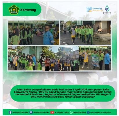 Jalan Sehat MTs Negeri 1 OKU