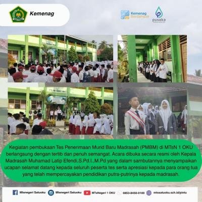 Pembukaan Pelaksanaan Tes Tertulis dan Praktik